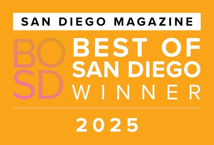 San Diego Magazine Best of San Diego Winner 2025