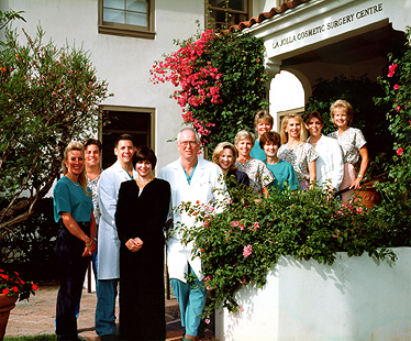 The LJC team in front of their original office location