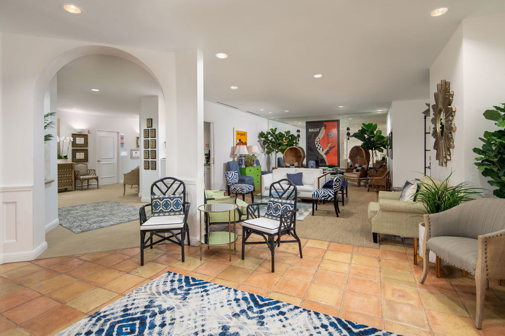 Waiting room of La Jolla Cosmetic Surgery Centre