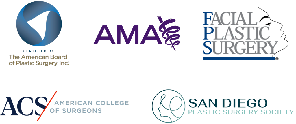 Dr. John Swistun credentials: American Board of Plastic Surgery (ABPS); AMA; Facial Plastic Surgery (FPS); American College of Surgeons (ACS); San Diego Plastic Surgery Society