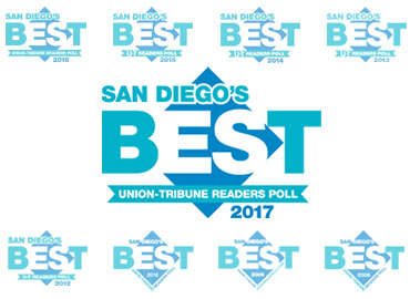 San Diego's Best 2017 9x Winnder